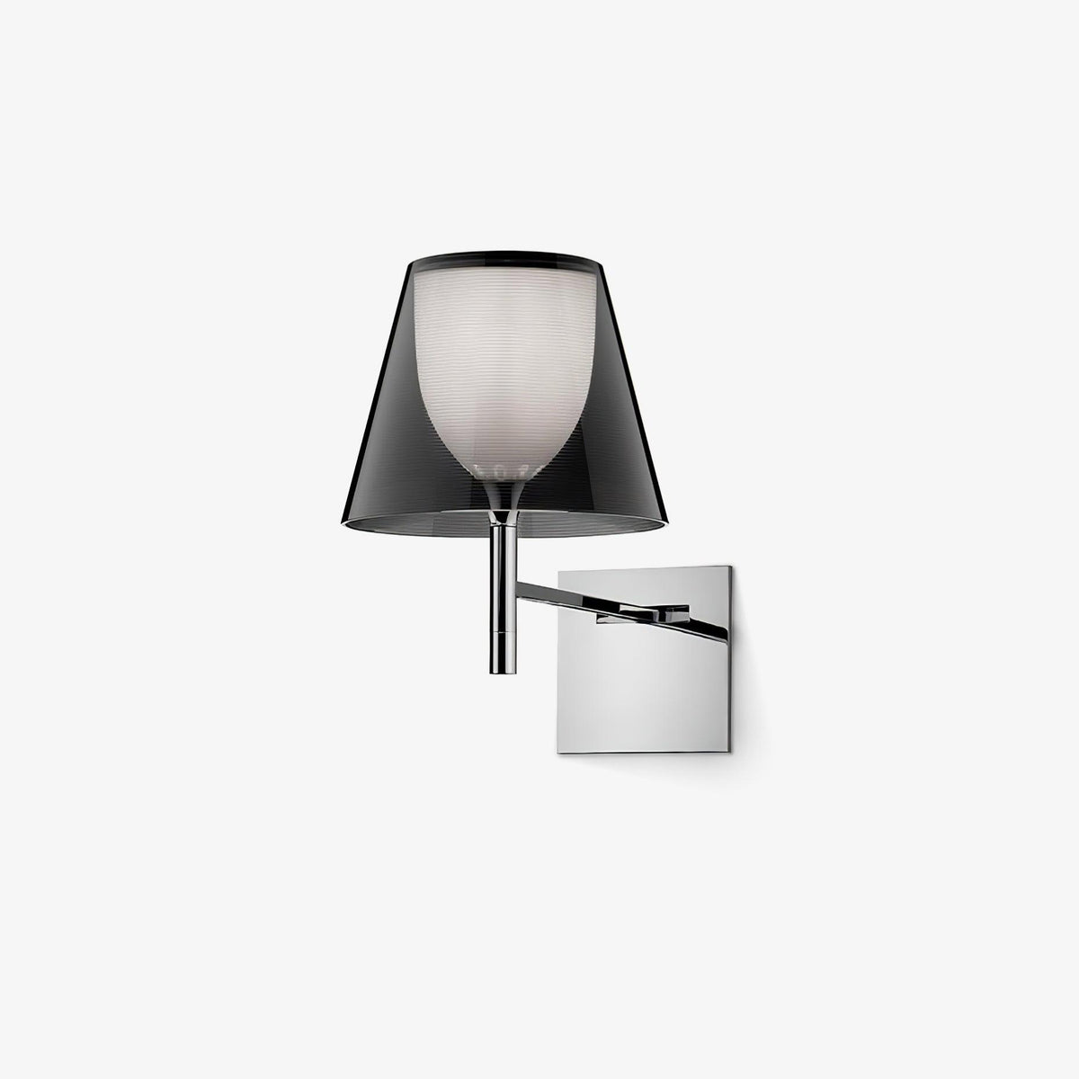 Orsore Chrome Prism Fabric Wall Lamp
