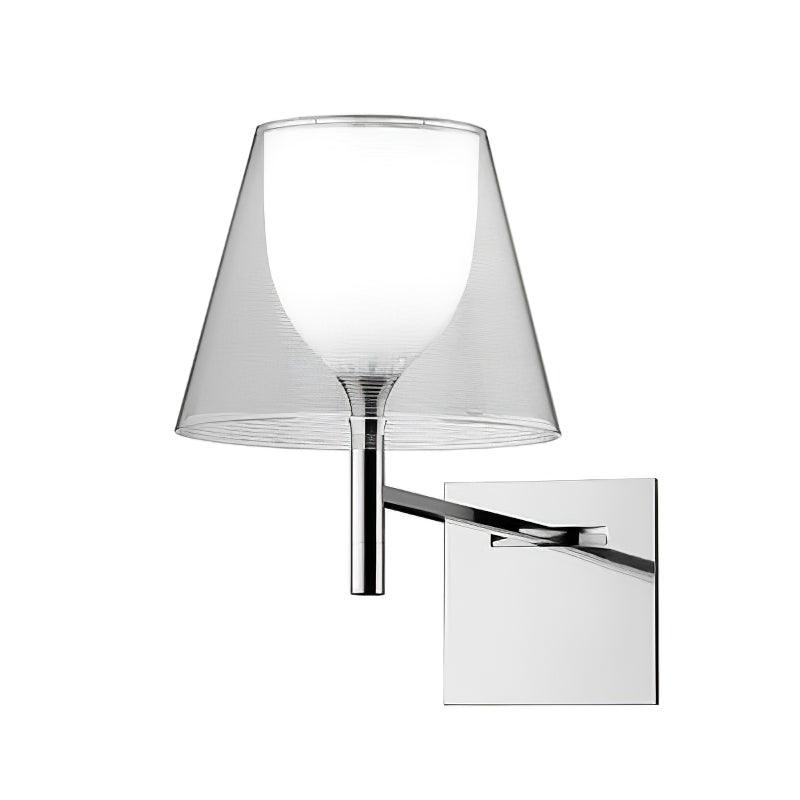 Orsore Chrome Prism Fabric Wall Lamp