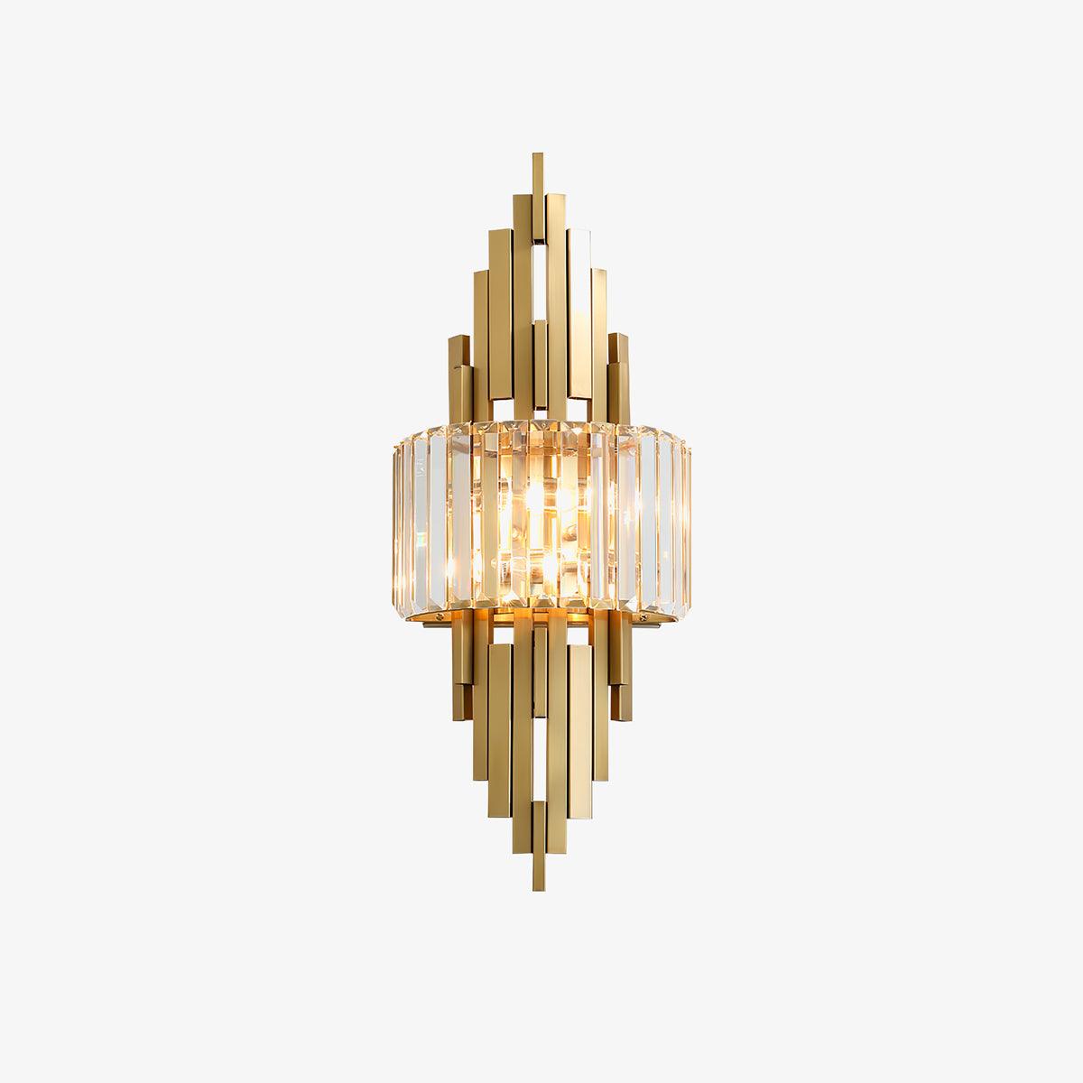 Voveliel Postmodern Luxury Crystal Glass Wall Lamp