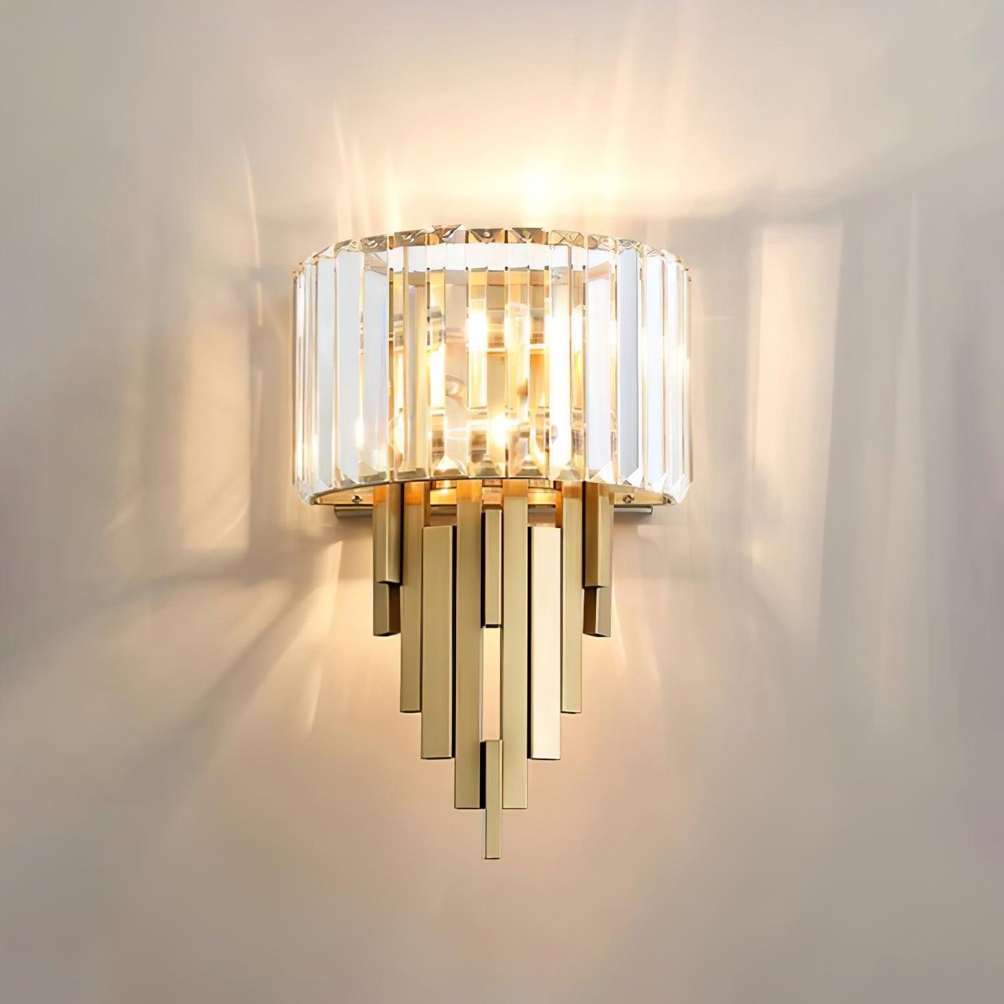 Voveliel Postmodern Luxury Crystal Glass Wall Lamp - Neutral Decor