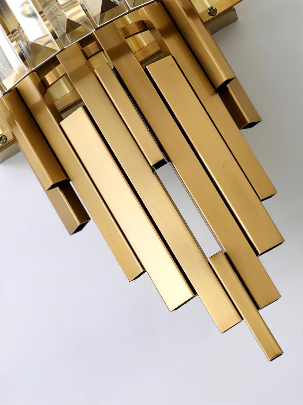 Voveliel Postmodern Luxury Crystal Glass Wall Lamp