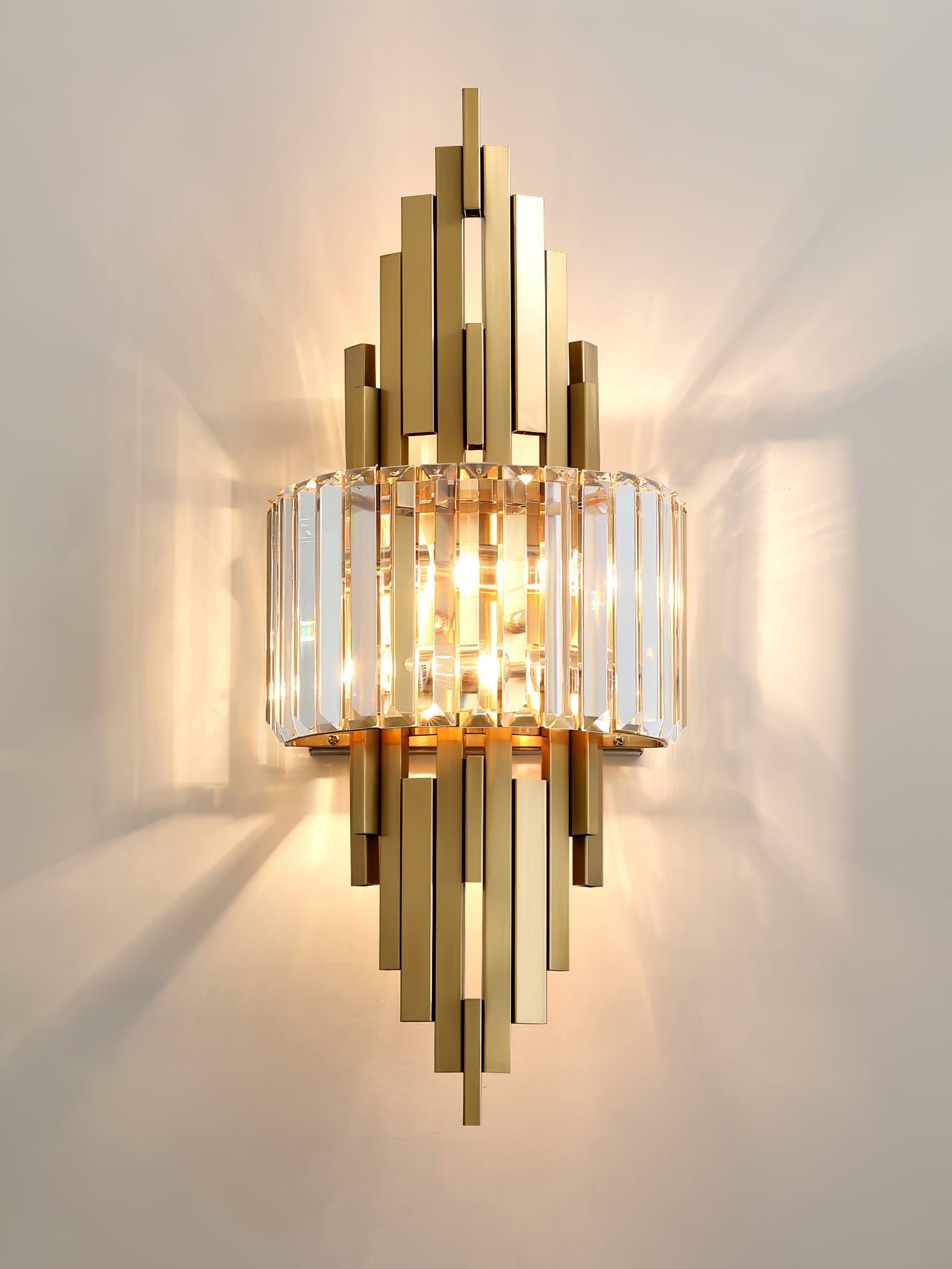 Voveliel Postmodern Luxury Crystal Glass Wall Lamp - Neutral Decor