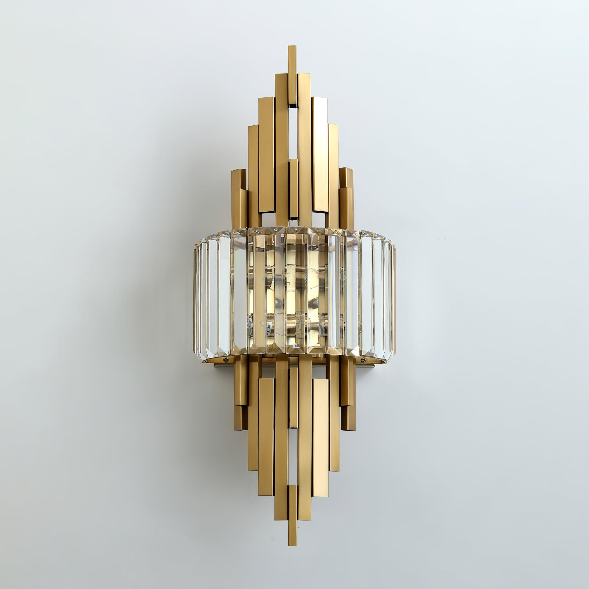 Voveliel Postmodern Luxury Crystal Glass Wall Lamp