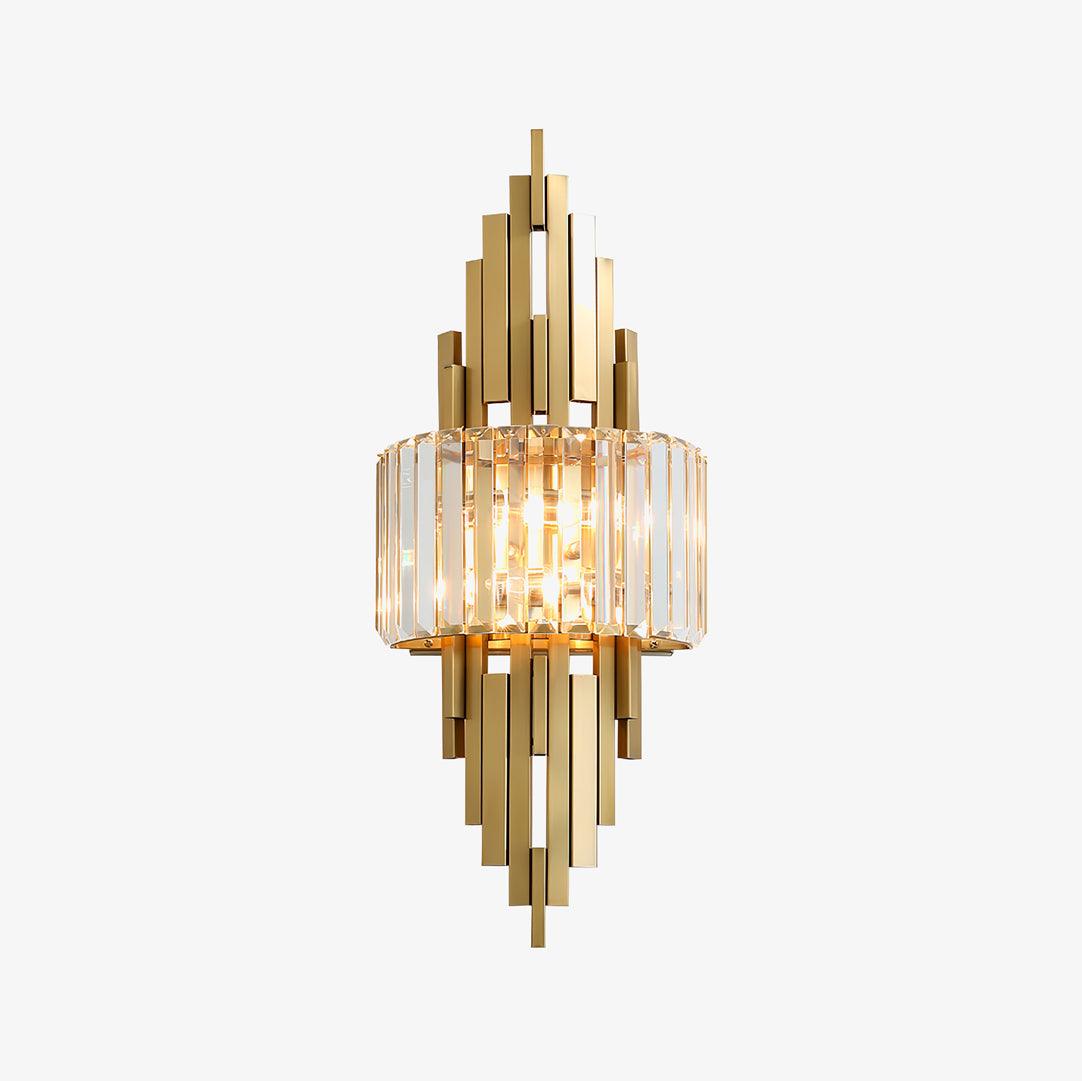 Voveliel Postmodern Luxury Crystal Glass Wall Lamp