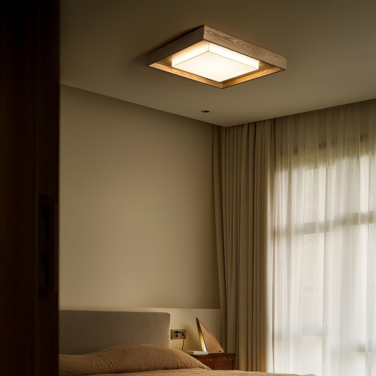 Auro Rustic Wood Ceiling Light