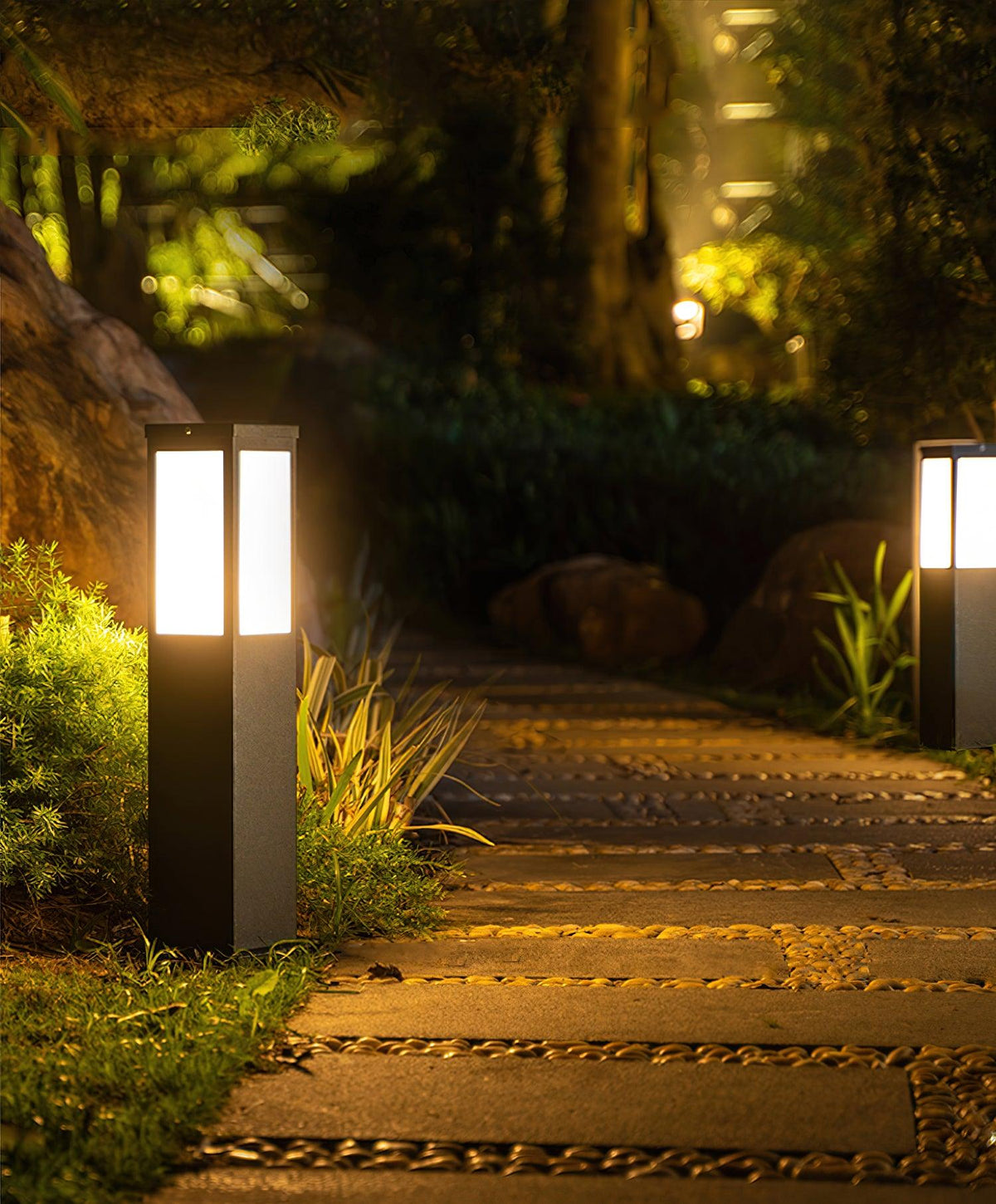 Aspren Bollard Solar Outdoor Light