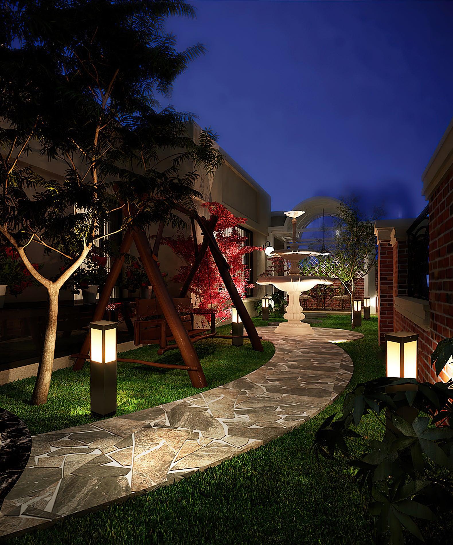 Aspren Bollard Solar Outdoor Light
