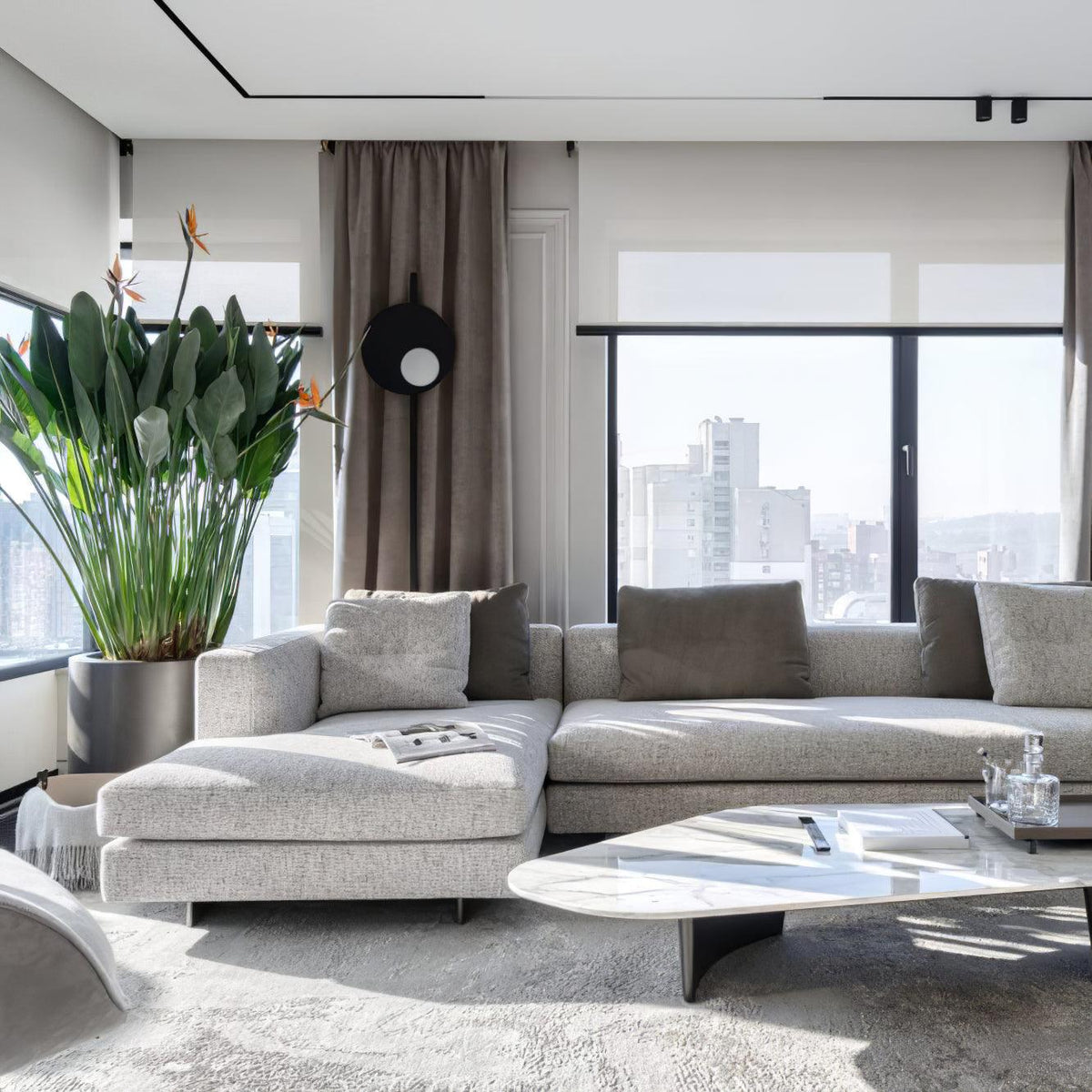 Vibe Minimalist Glass Floor Lamp
