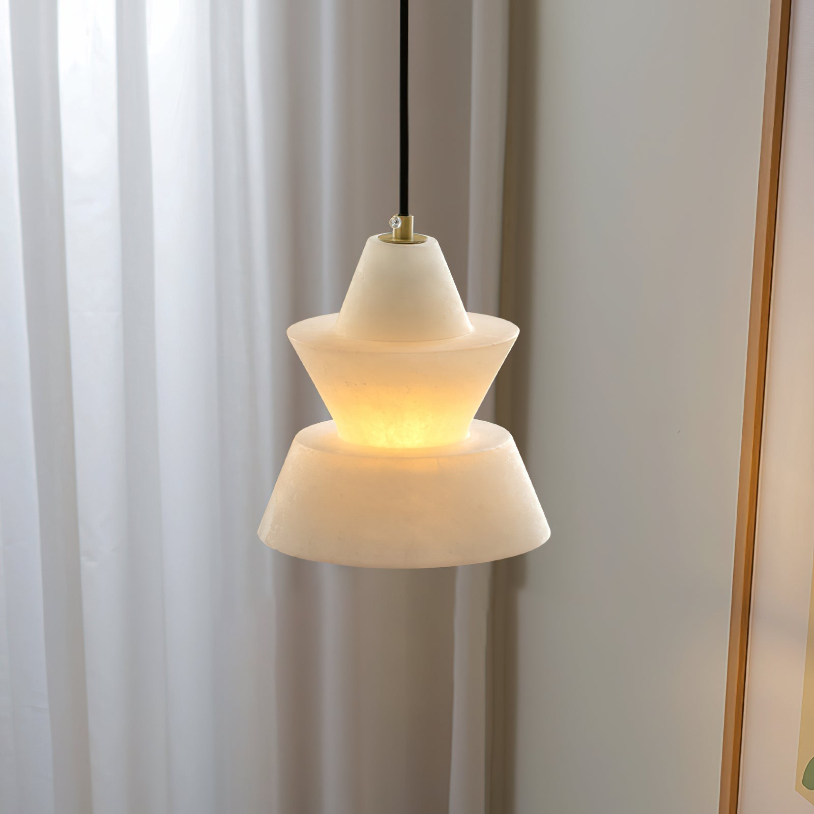 Evo Alabaster Pendant Light