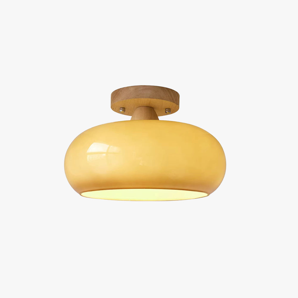 Charlotte Flush Mount Ceiling Light Wood - Neutral Decor