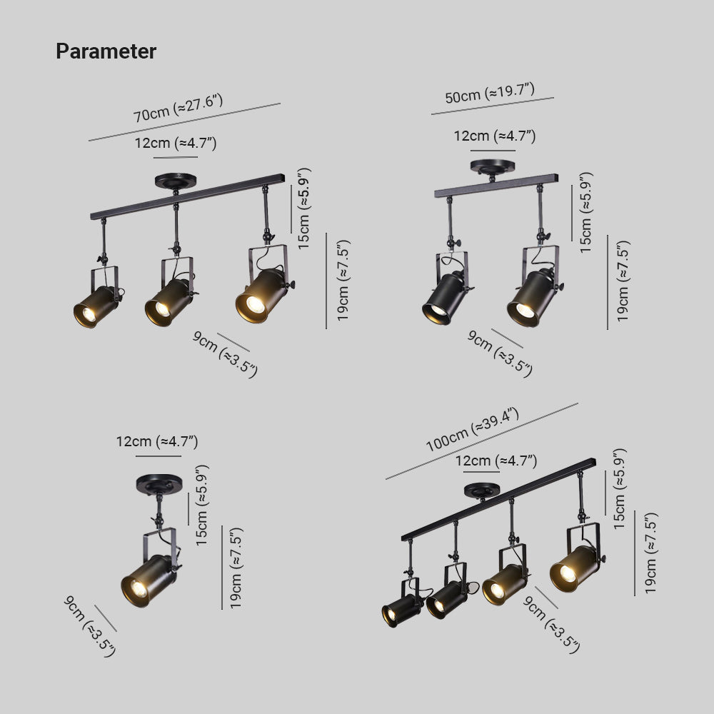 Epoch Vintage Adjustable Spotlight Ceiling Light - Neutral Decor