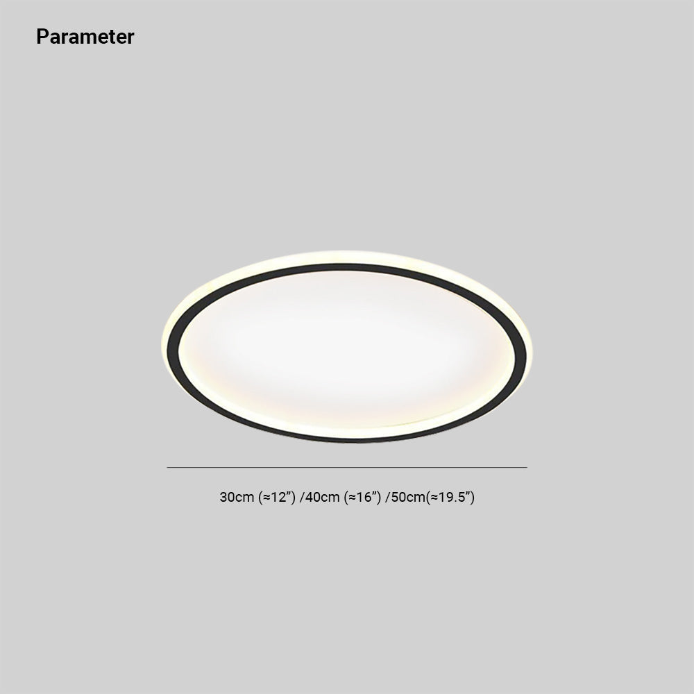 Quasso Flush Mount Ceiling Light Modern LED Round - Neutral Decor