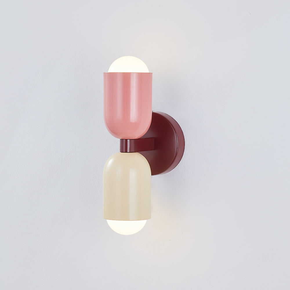 Valentina Modern Art Decoration Double-Headed Colorful Wall Lamp - Neutral Decor