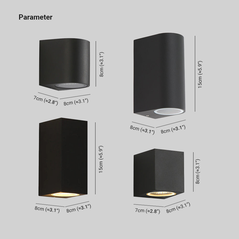 Ray Minimalist Square Outdoor Wall Lamp - Neutral Decor