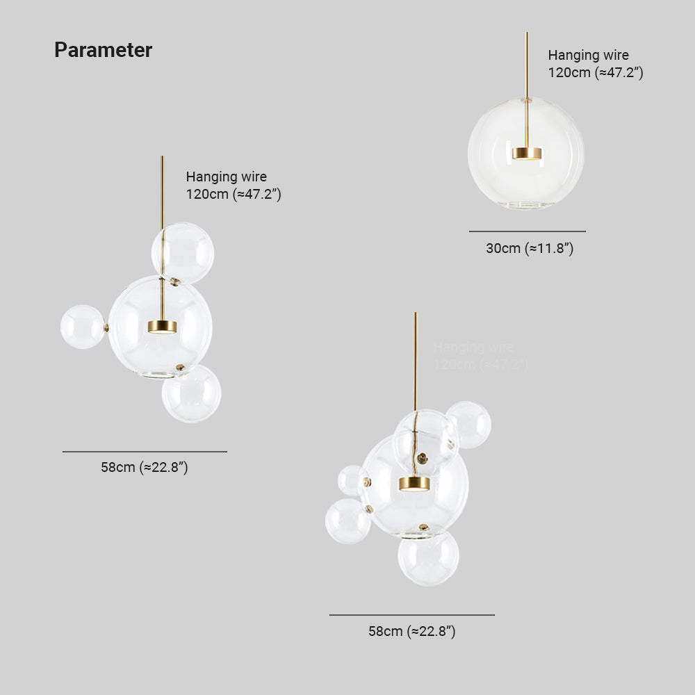 Valentina Modern Bubble Pendant Light - Neutral Decor