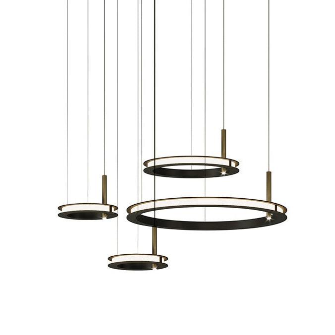 Virauian Chandelier Ring Layered Minimalist