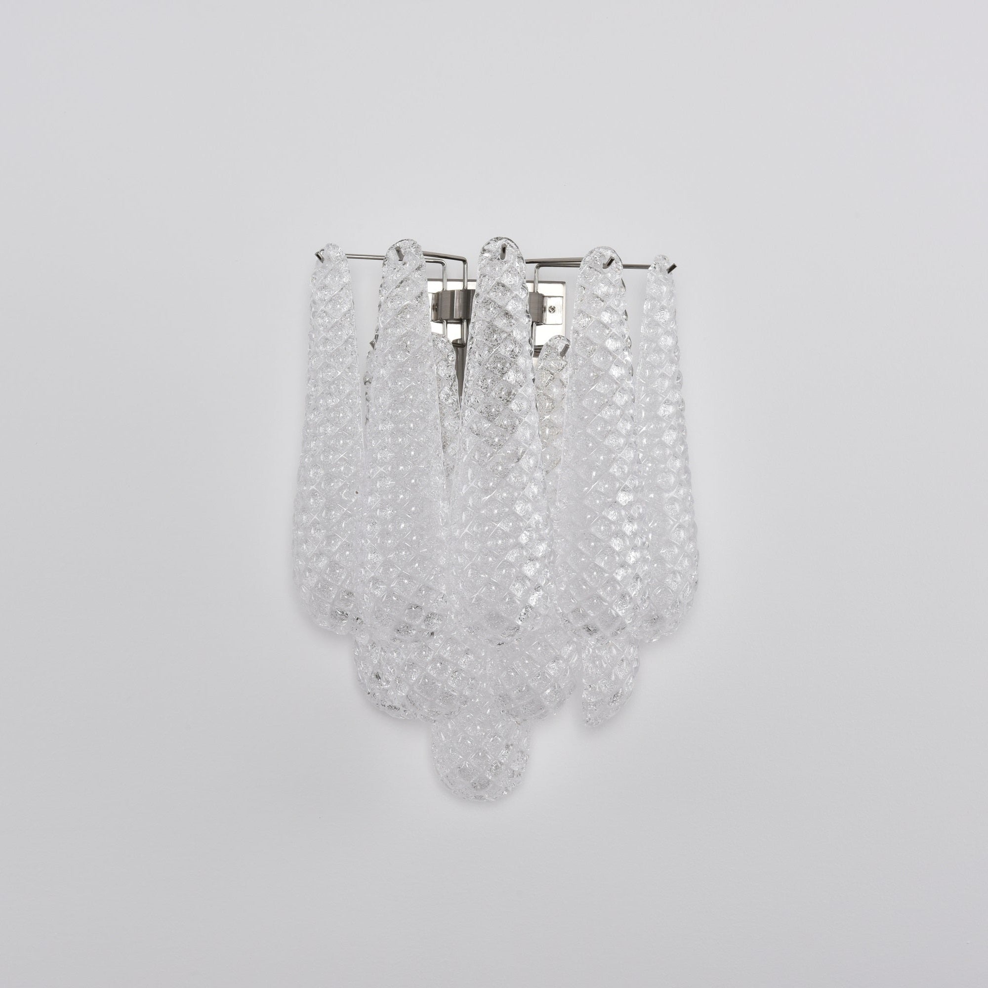 Liorelaria Wall Lamp Pink Teardrop Glass Floral Artistic