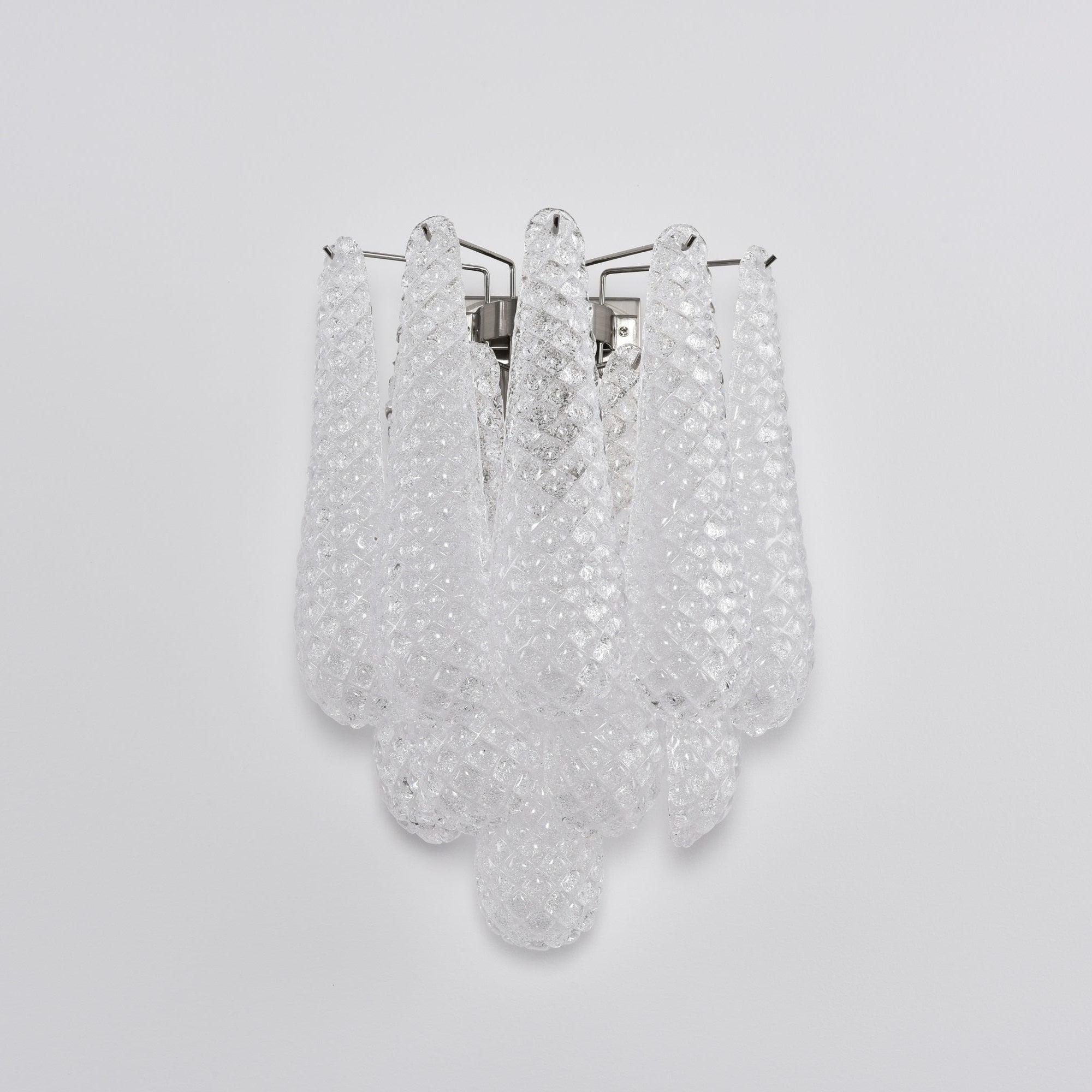 Liorelaria Wall Lamp Pink Teardrop Glass Floral Artistic