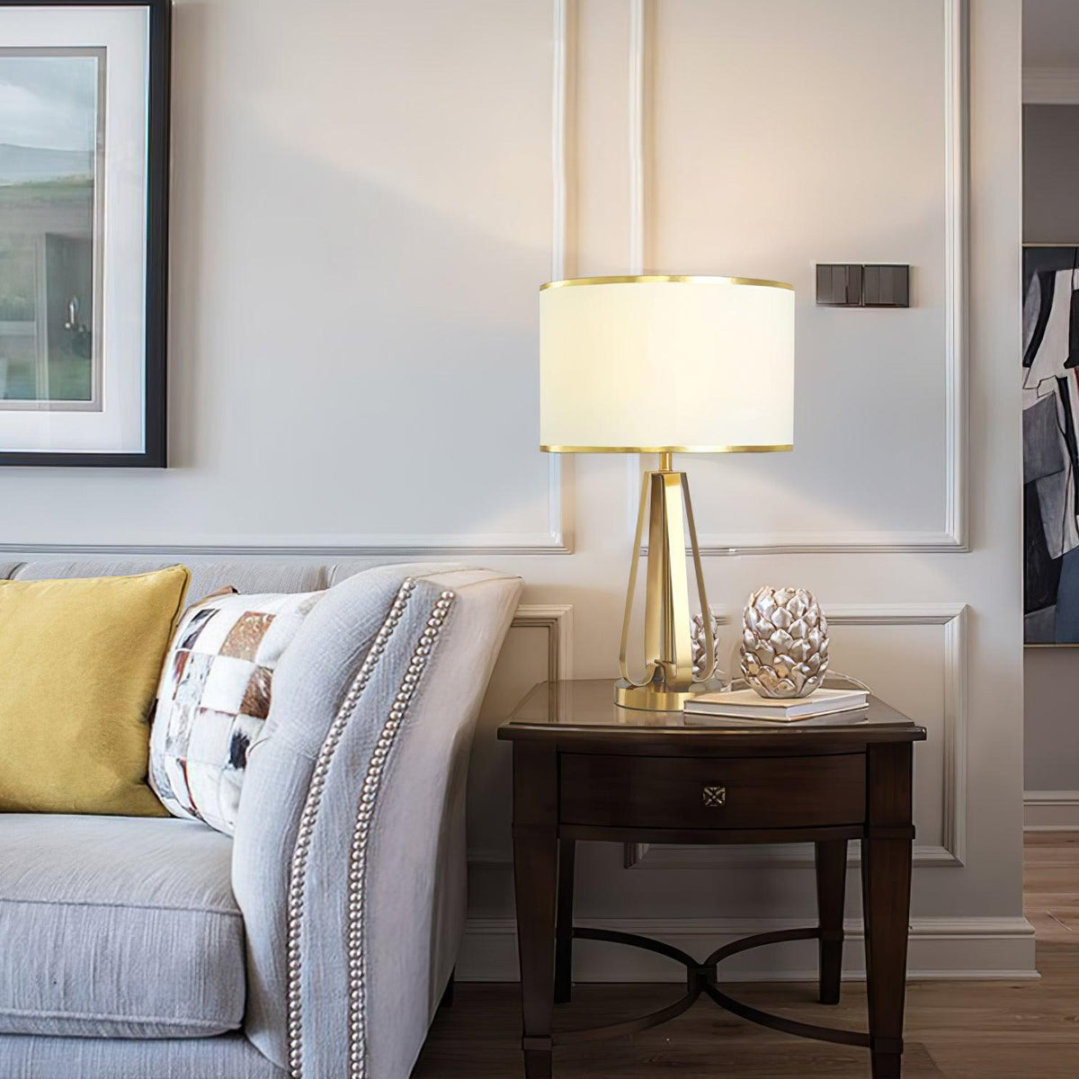 Linorira Luxe Fabric Table Lamp