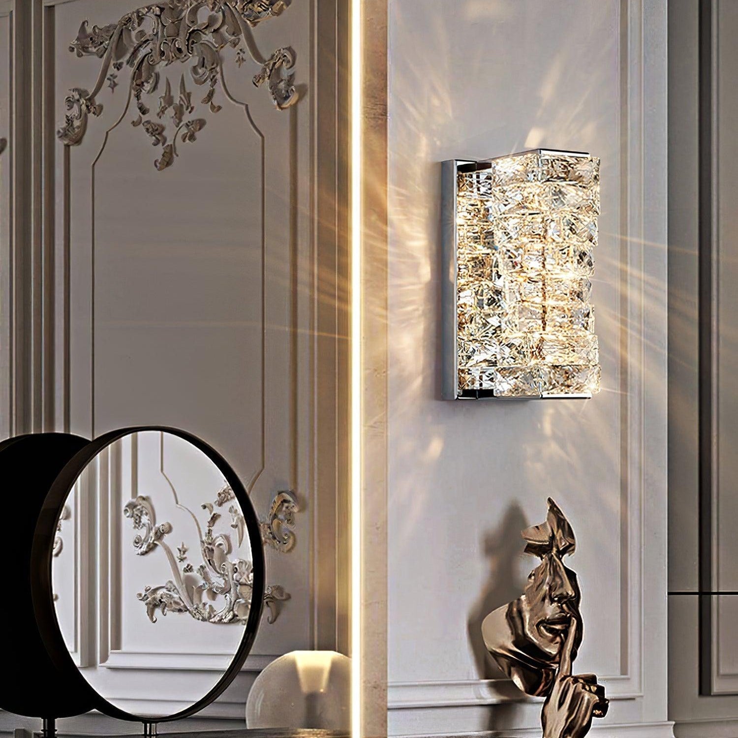Ilvelia Postmodern Luxury Crystal Wall Light