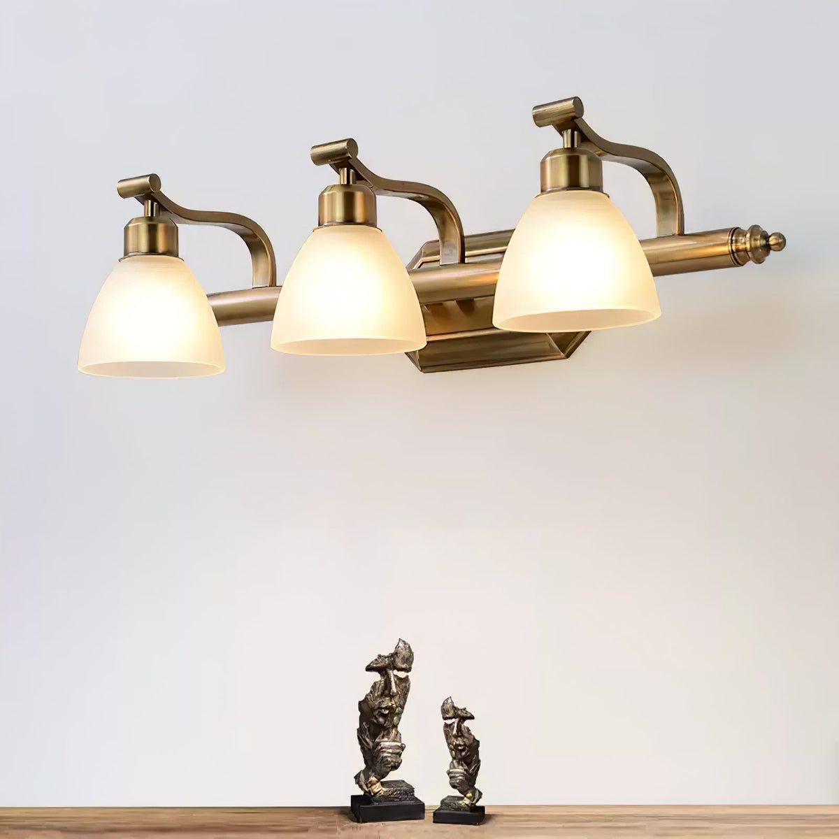 Colaeus Classic Art Bath Glass Wall Light