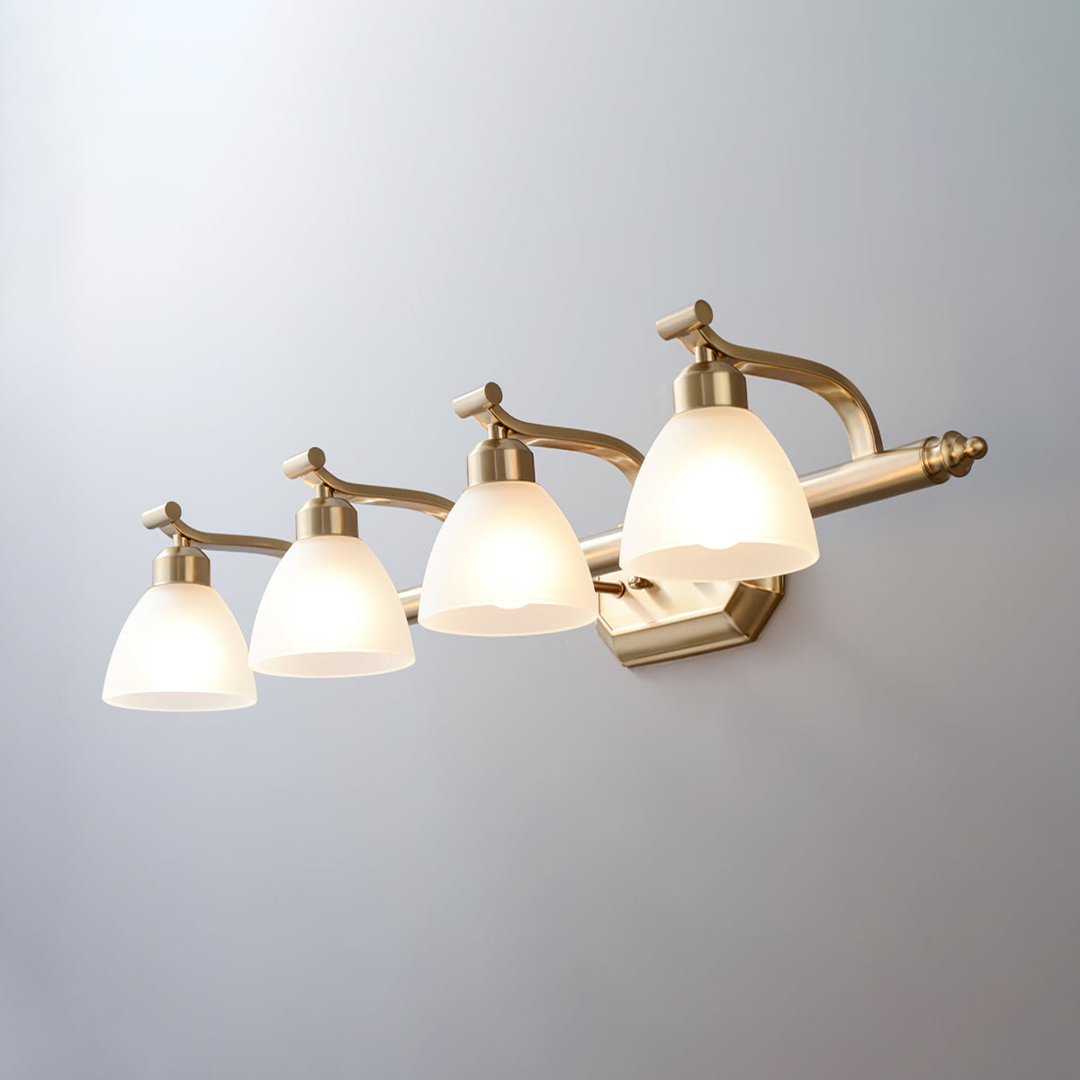 Colaeus Classic Art Bath Glass Wall Light