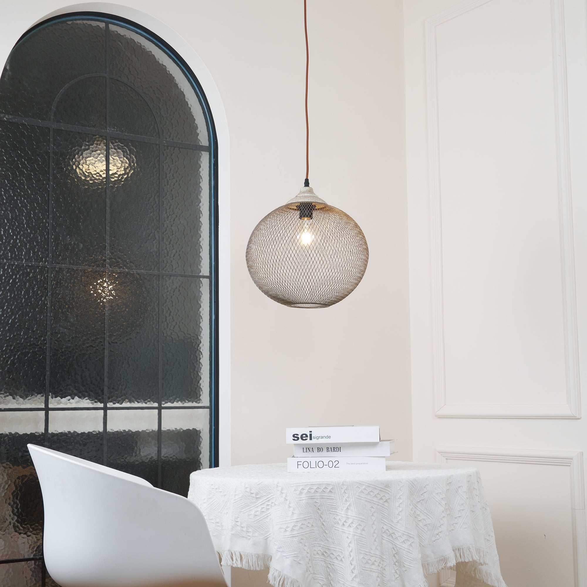 Aursorir Modern Minimalist Mesh Pendant Lamp