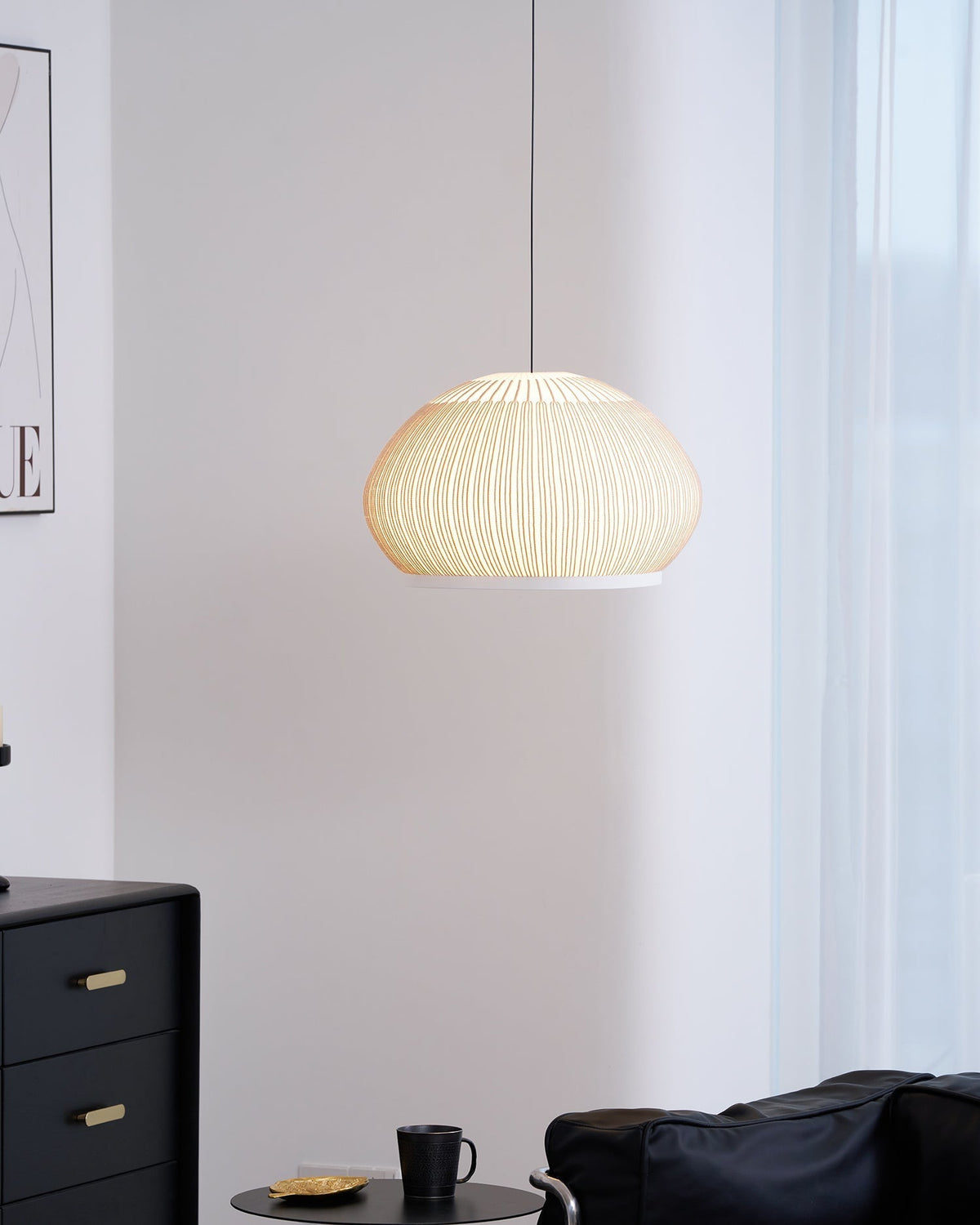 Lineiella Minimalist Fabric Pendant Light