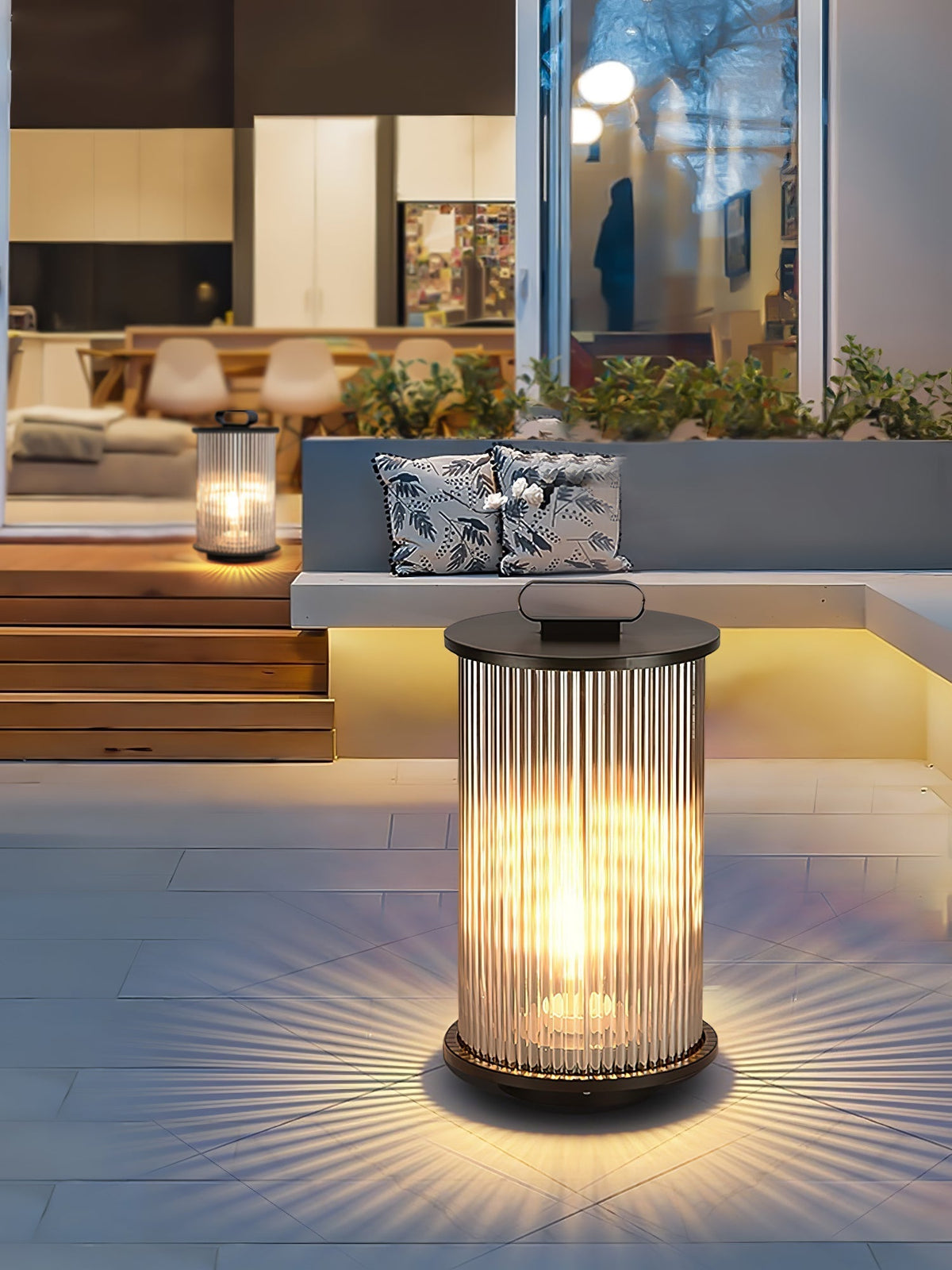 Niri Steel Acrylic Minimalist Floor Lamp