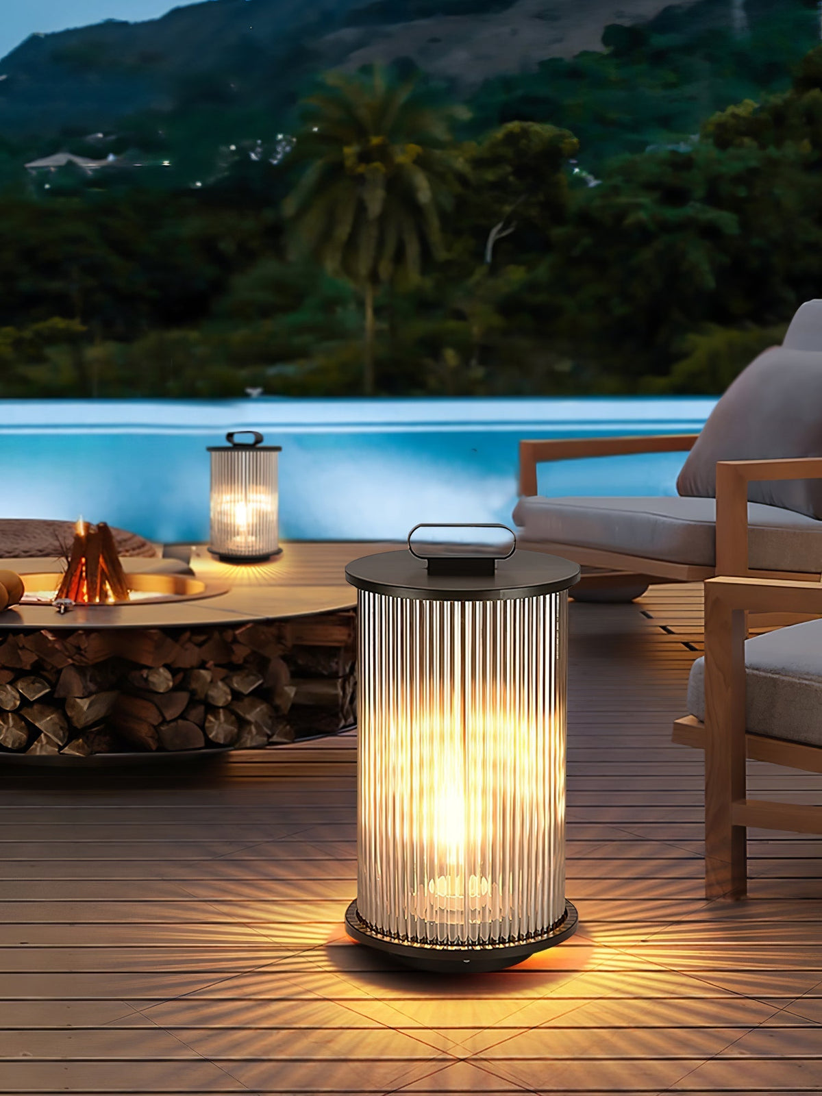 Niri Steel Acrylic Minimalist Floor Lamp