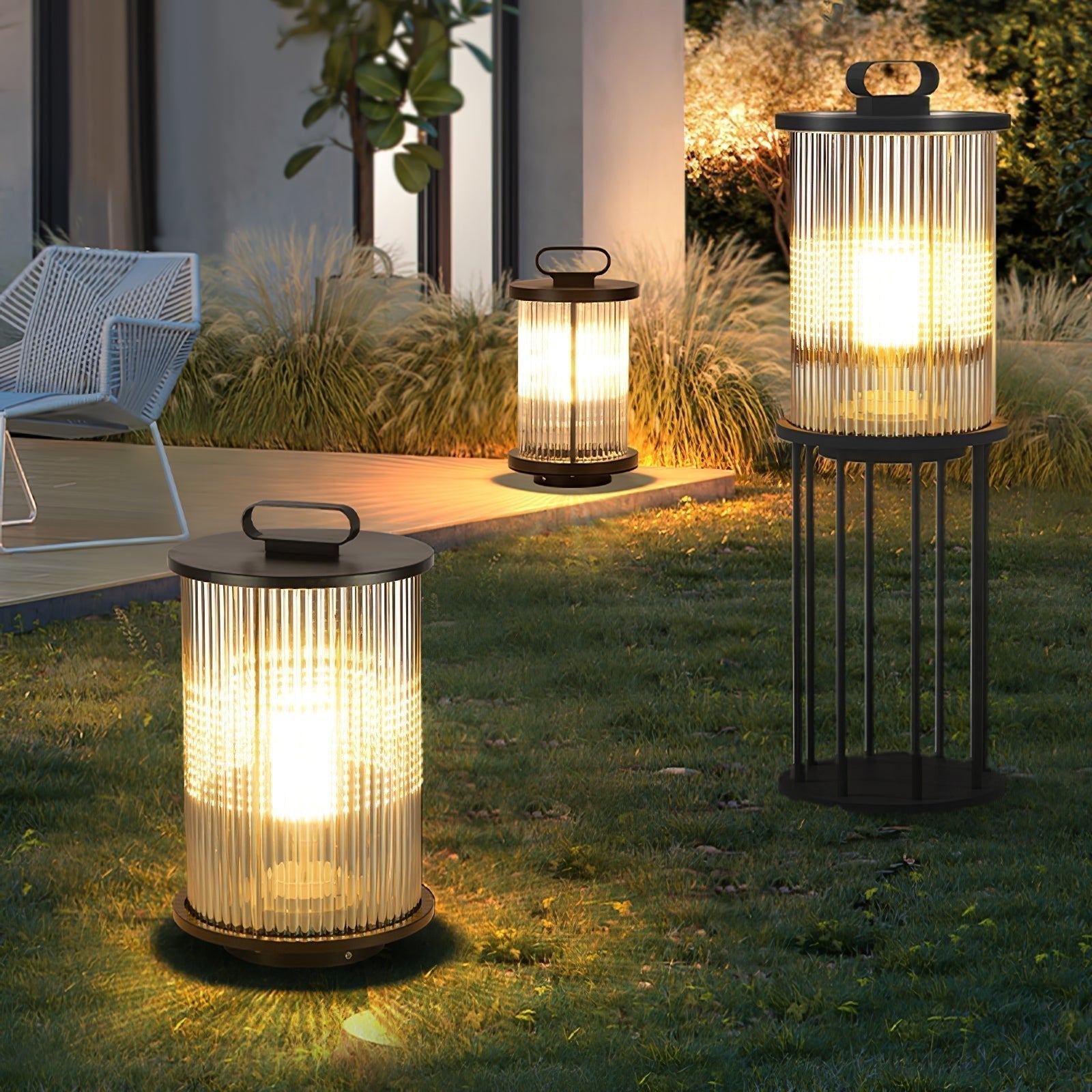 Niri Steel Acrylic Minimalist Floor Lamp