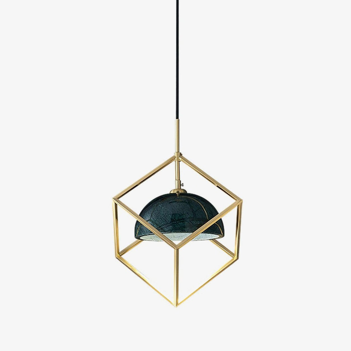 Cubo Modern Brass Pendant Lamp