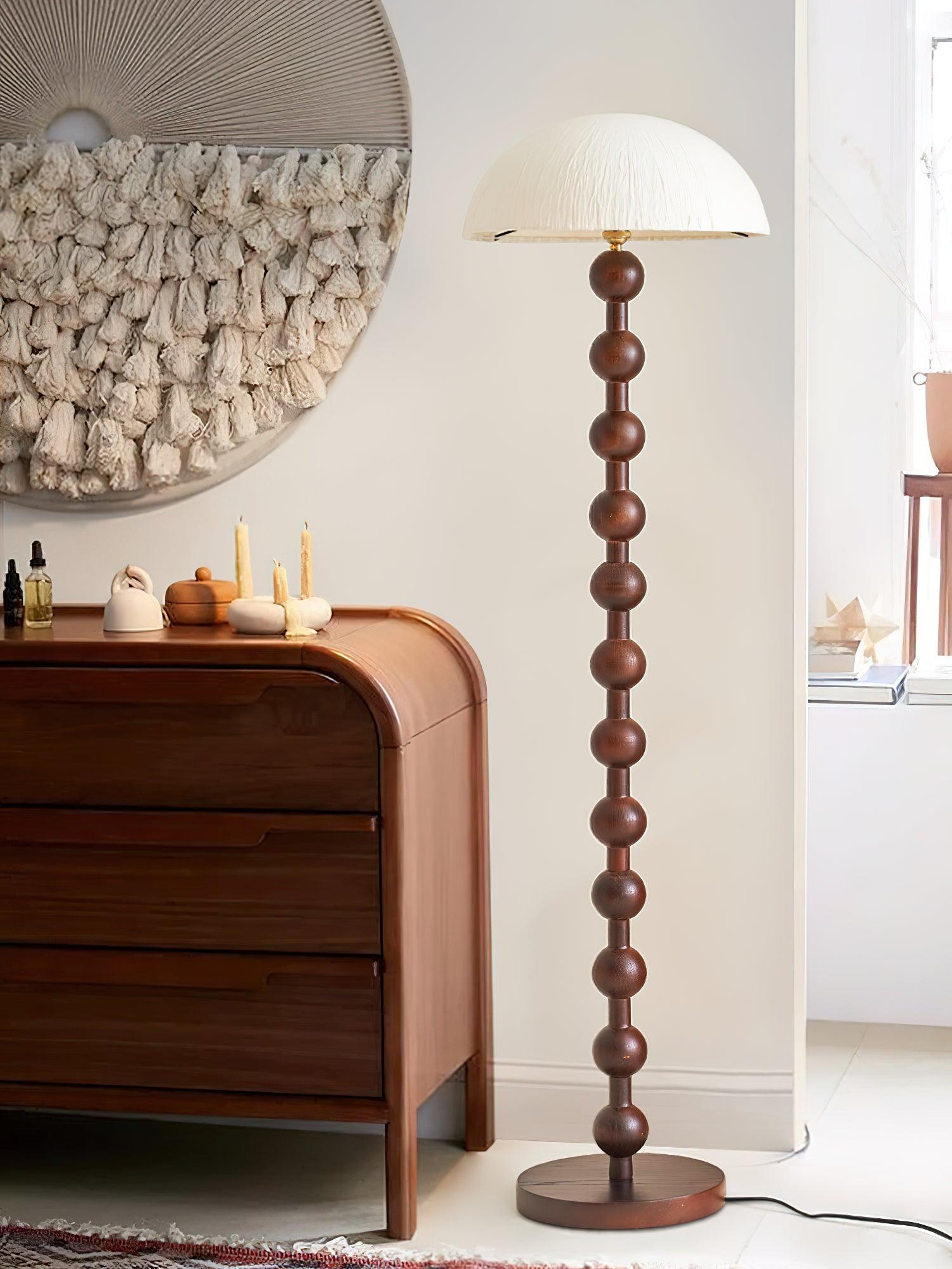 Lyliril Retro Wood Floor Lamp