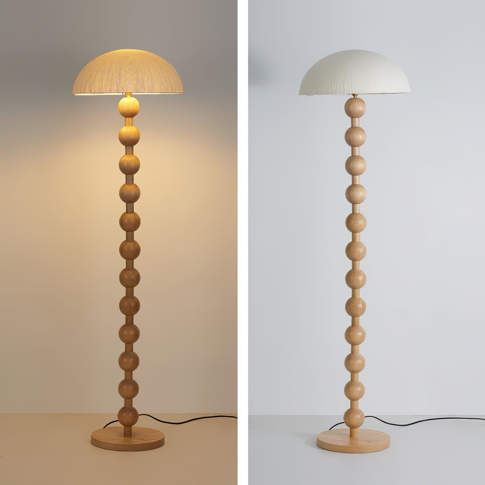 Lyliril Retro Wood Floor Lamp