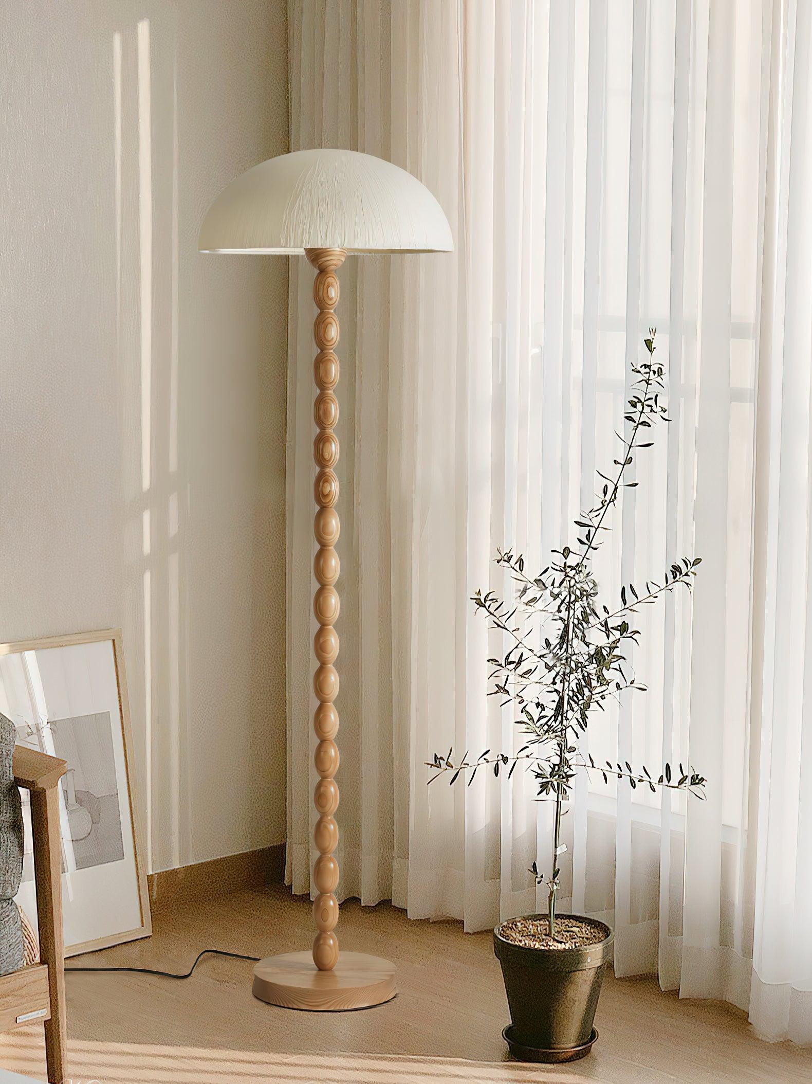 Lyliril Retro Wood Floor Lamp