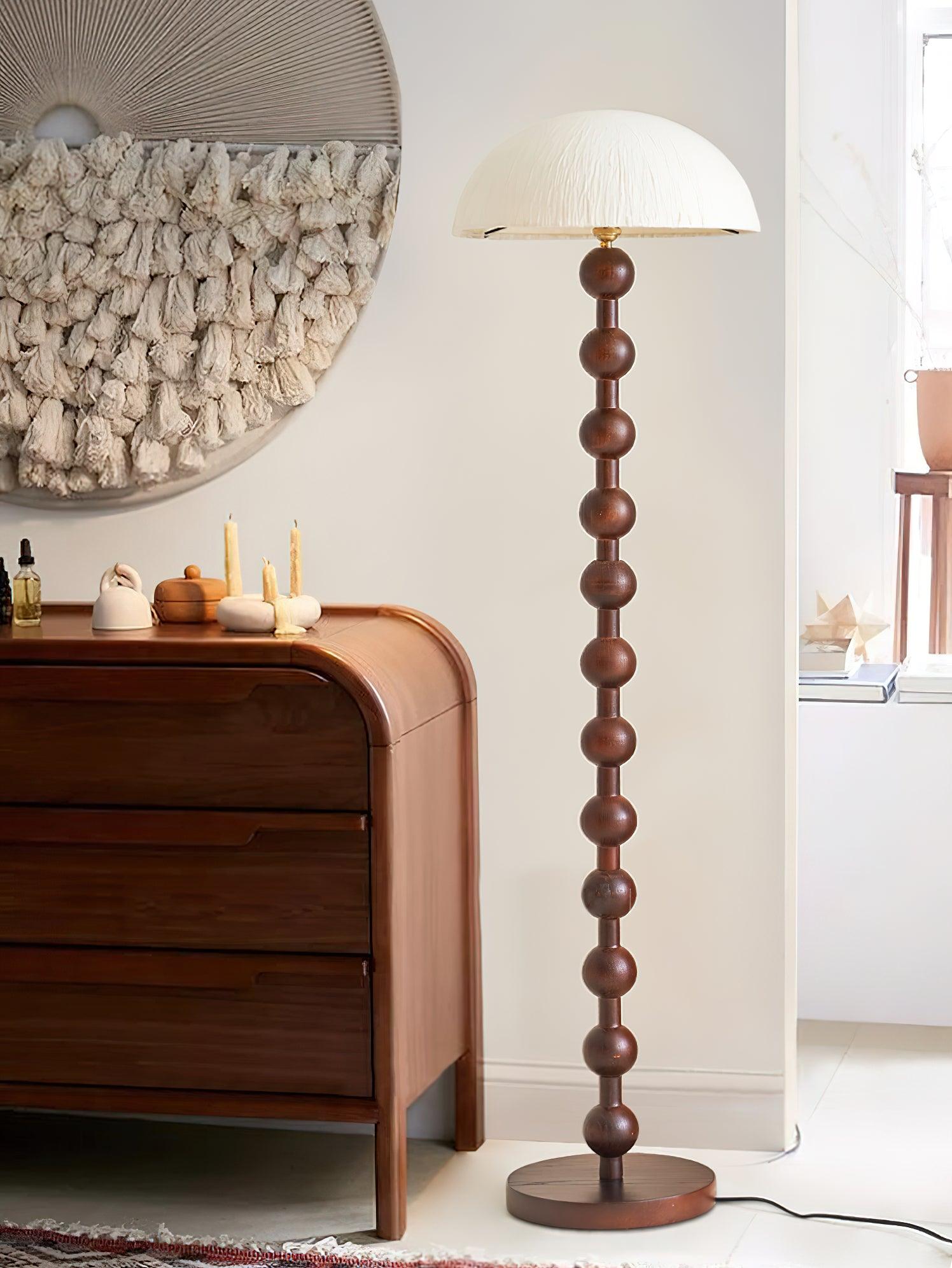 Lyliril Retro Wood Floor Lamp