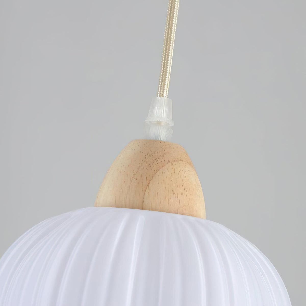 Pumpkin Modern Wood Pendant Lamp