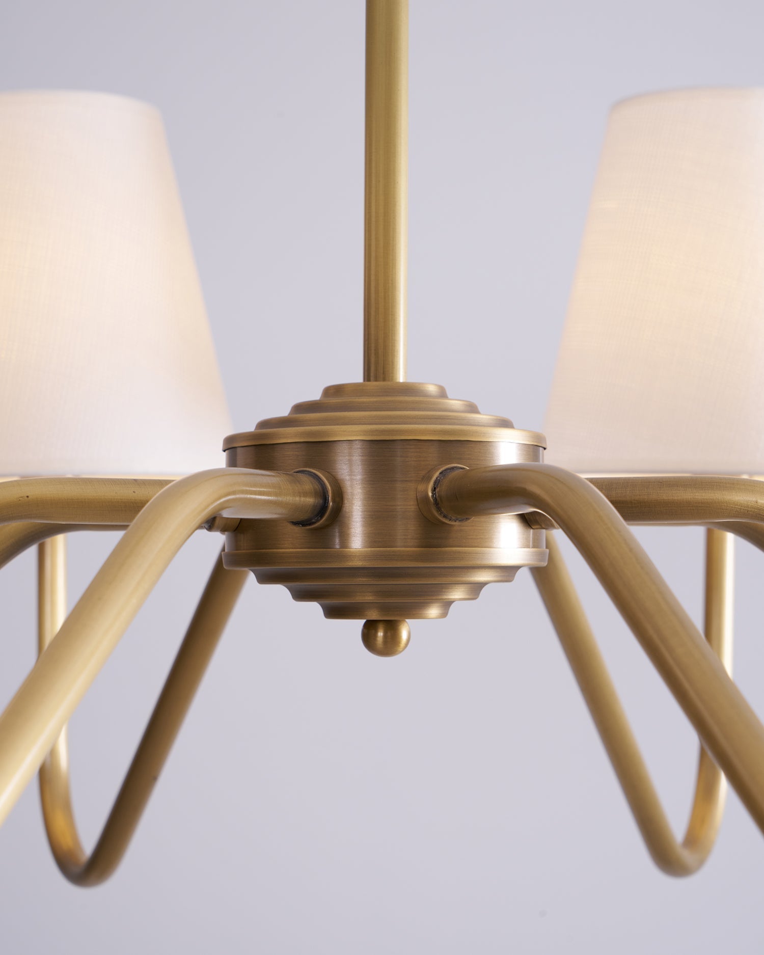 Lassen Chandelier Curved Arms - Neutral Decor