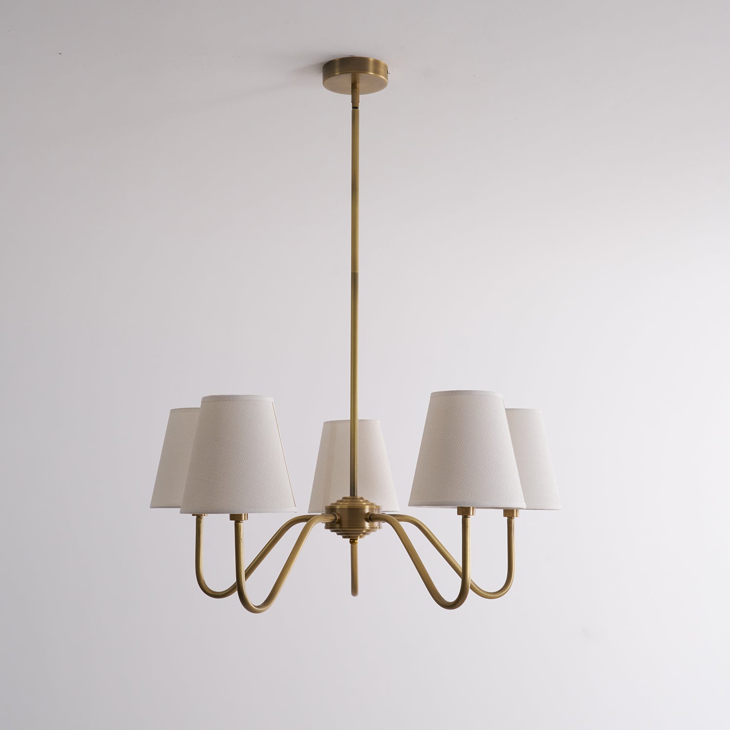 Lassen Chandelier Curved Arms - Neutral Decor