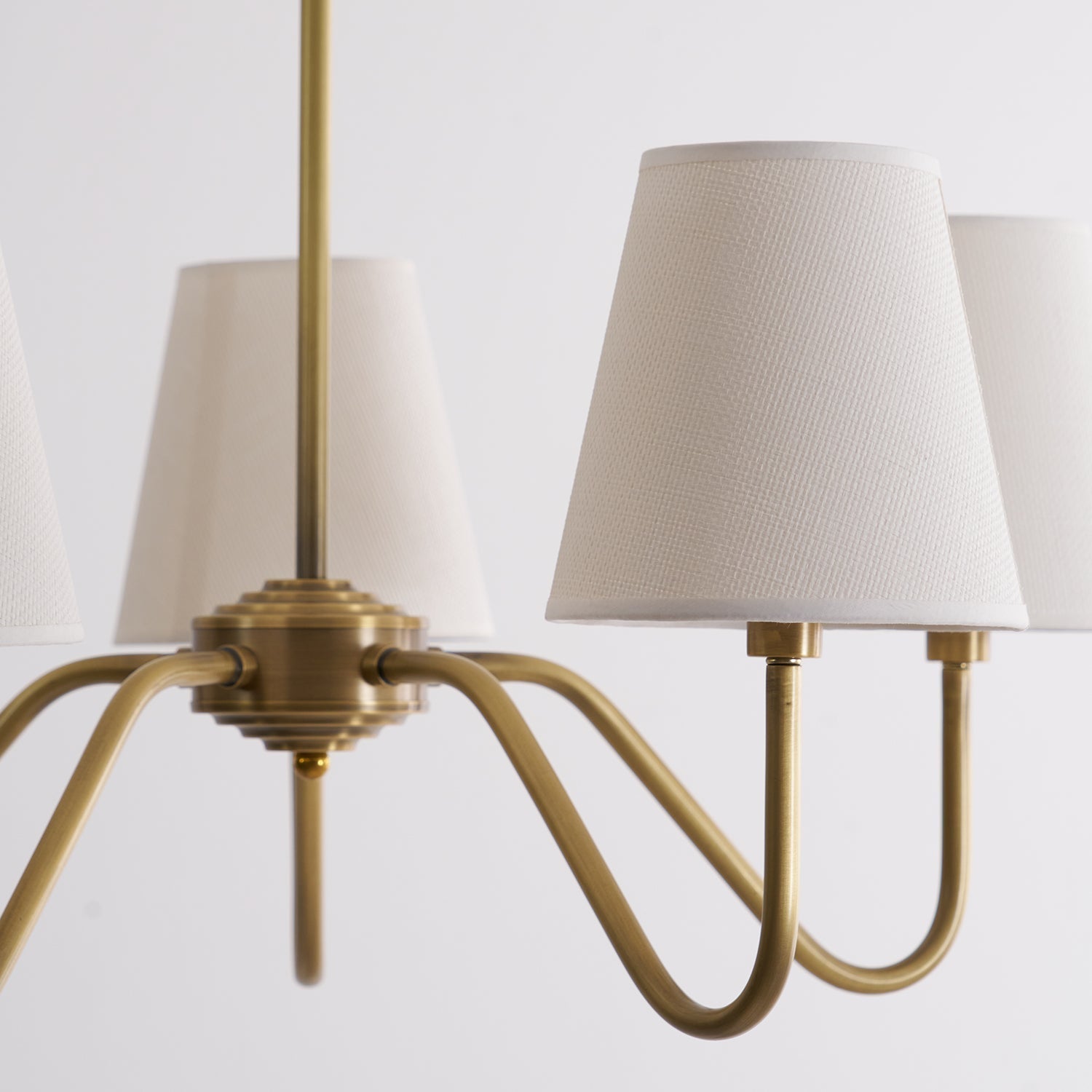 Lassen Chandelier Curved Arms - Neutral Decor