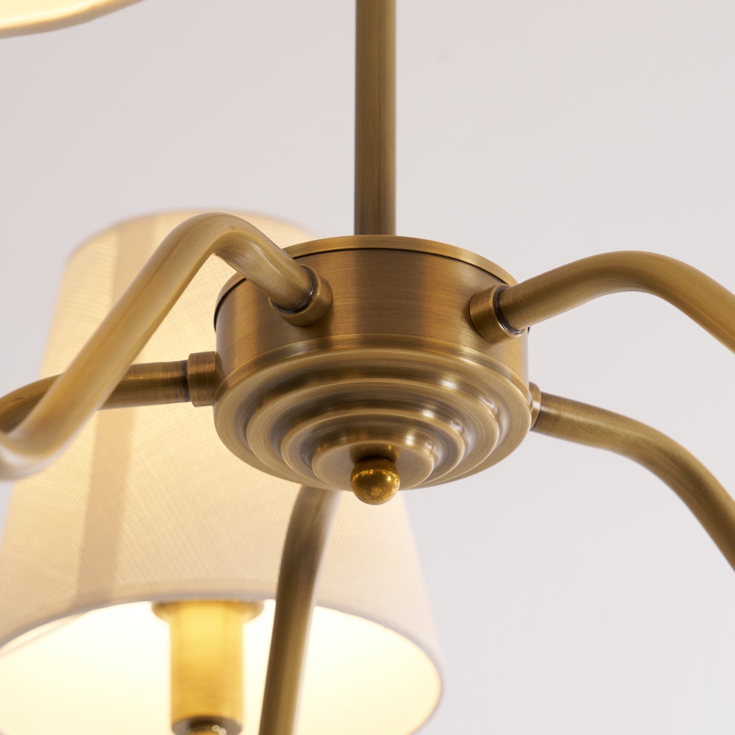 Lassen Chandelier Curved Arms - Neutral Decor