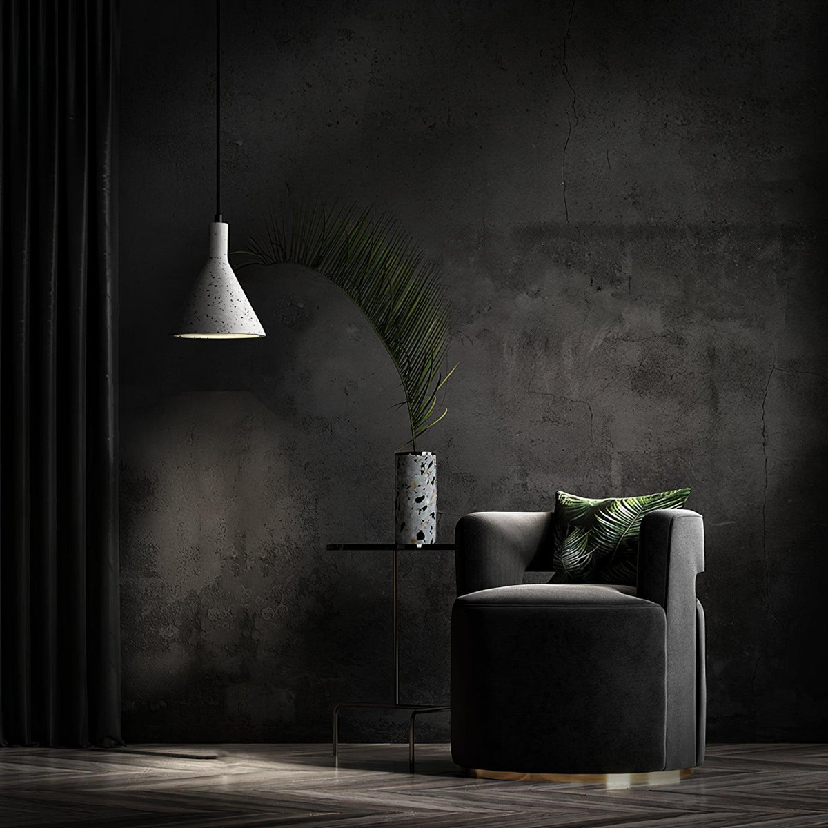 Marisaya Minimalist Concrete Pendant Light