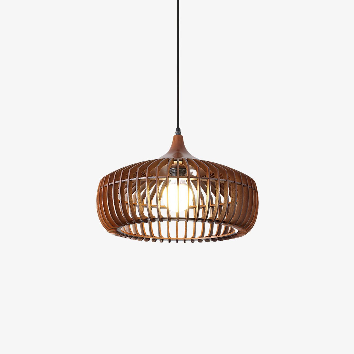 Lixu Wooden Retro Pendant Lamp