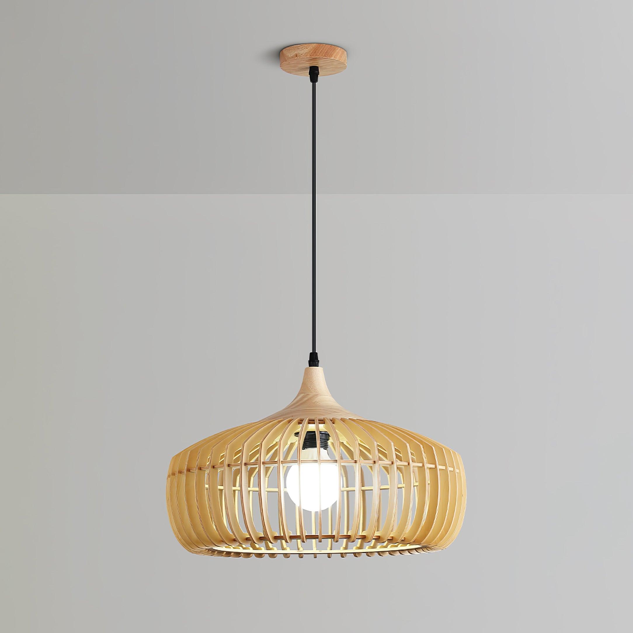 Lixu Wooden Retro Pendant Lamp