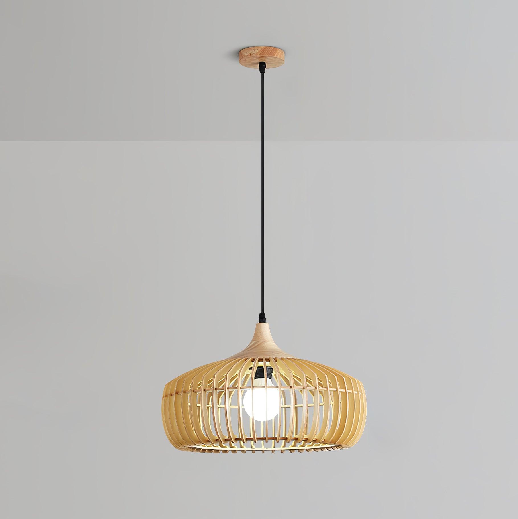 Lixu Wooden Retro Pendant Lamp