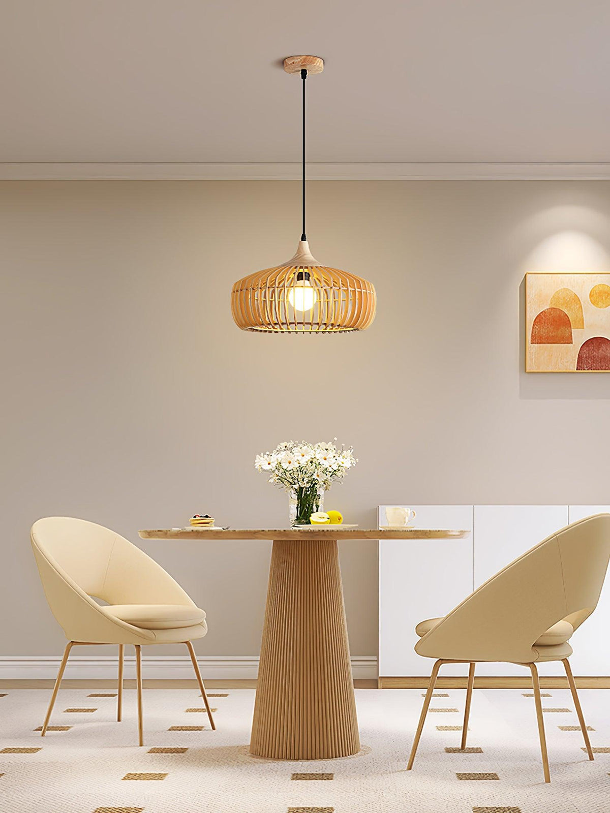 Lixu Wooden Retro Pendant Lamp