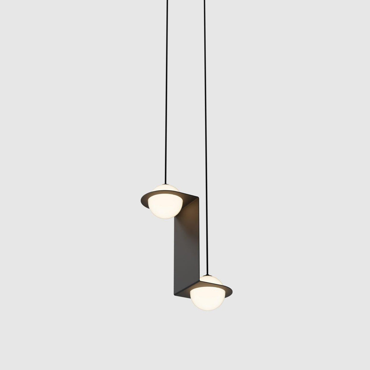 Theo Black Glass Pendant Lamp