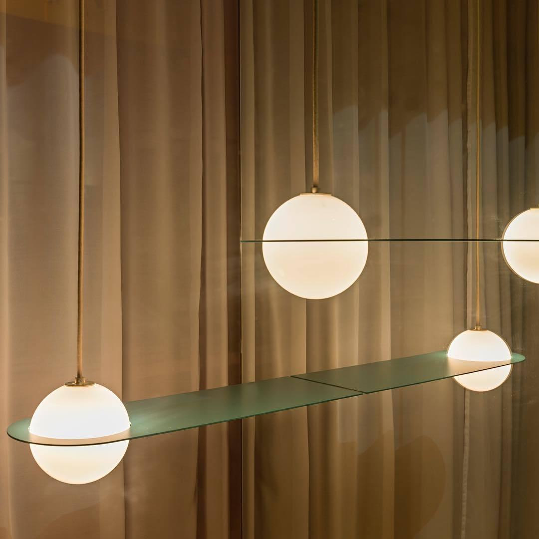 Theo Black Glass Pendant Lamp