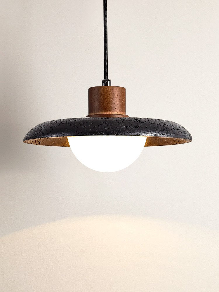 Podve Black Travertine Minimalist Pendant Light