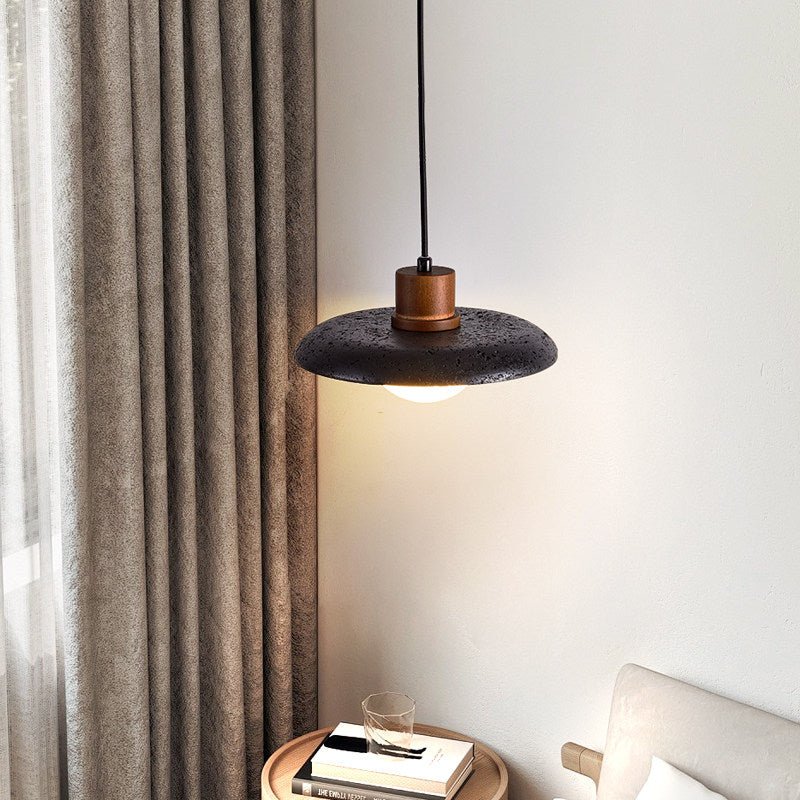 Podve Black Travertine Minimalist Pendant Light